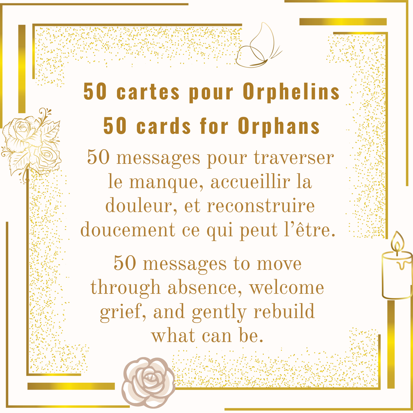 50 Cartes de réconfort pour orphelins / 50 Comfort Cards for Orphans French - English