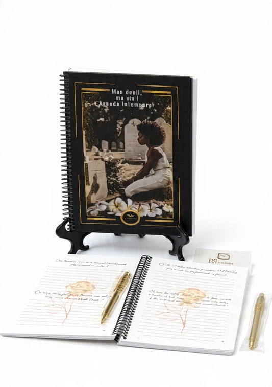 Agenda Mon Deuil Ma Vie Intemporel | Journal de Deuil Spirale 6x9
