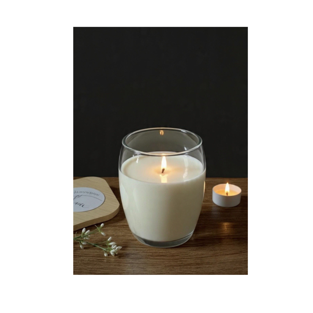 Bougie Soja 8oz Présence Sacrée | Ylang-Ylang Musc Blanc Vanille
