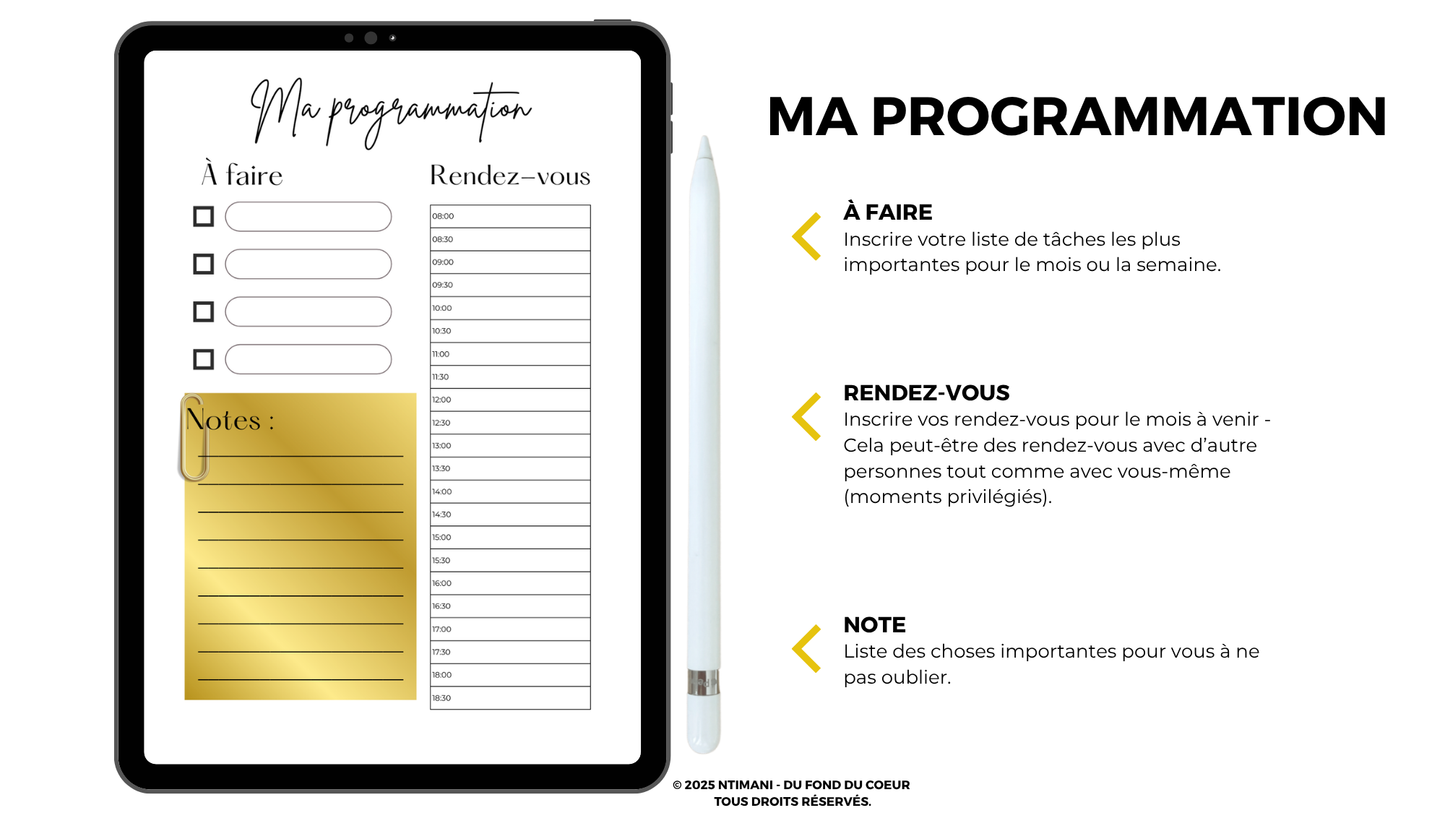 Agenda Digital de Deuil – Mon deuil, ma vie | NTIMANI
